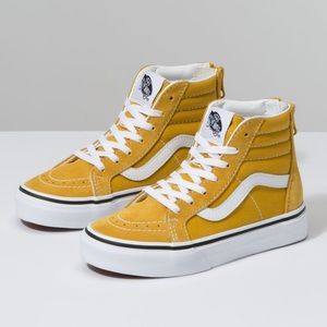 Kids Yellow High-Top Vans
